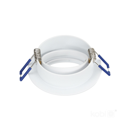 Halogen-Einbauleuchte GU10 MR16 OH29 rund beweglich mattweiß Kobi