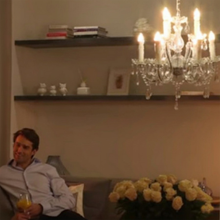 6x LED Lampen E27, Glühbirne B35 5W = 40W 470lm 180° 6500K kalt LUMILED