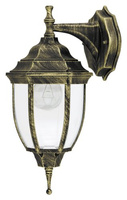 Gartenlampe LED Wandleuchte NIZZA E27 IP43 Down Lantern Antik Gold RABALUX