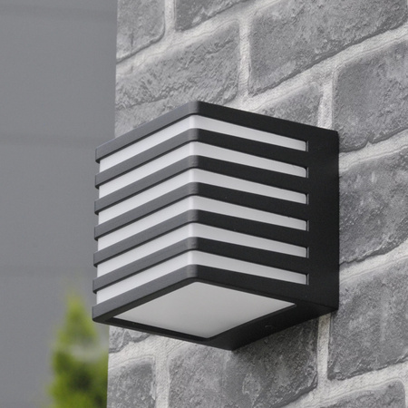 Außenwandleuchte Fassadenleuchte LED 4000K Square Black