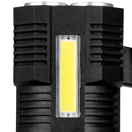 Wiederaufladbarer LED-Suchscheinwerfer 5W 250lm Handscheinwerfer Leistungsstarke 4XLED+COB VA0113 VAYOX