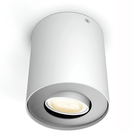 LED Spot Pillar Weiß 4.2W CCT PHILIPS HUE Bluetooth Zigbee Deckenleuchte + Dimmschalter