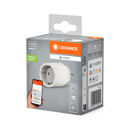 Intelligente Steckdose EU 230V 10A Energiezähler SMART+ Matter WiFi Plug Ledvance