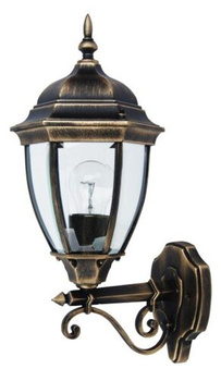 Gartenlampe LED Wandleuchte TORONTO E27 IP44 Laterne für Top Antikgold RABALUX