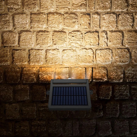 Flutlicht Solarlampe mit Sensor 10W 600lm 5000K Neutral 60° 3.2V IP54 IK06 Schwarz VIDEX