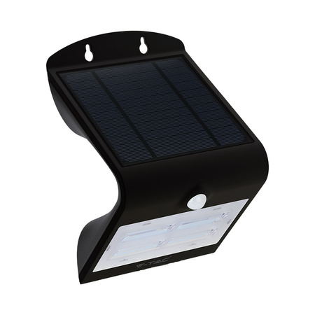 3W Solar-LED-Wandleuchte 4000K+3000K mit Bewegungssensor Schwarz VT-768 V-TAC