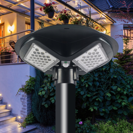 Lichtmast 3m Mast für Straßenlaternen Laternen Rund Schwarz