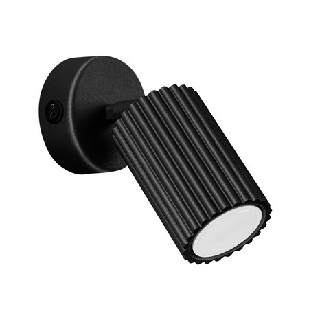 Wandleuchte Wandleuchte Reflektor Tuba Spot GU10 Schwarz Carbon Deep Space SL.1579 Sollux