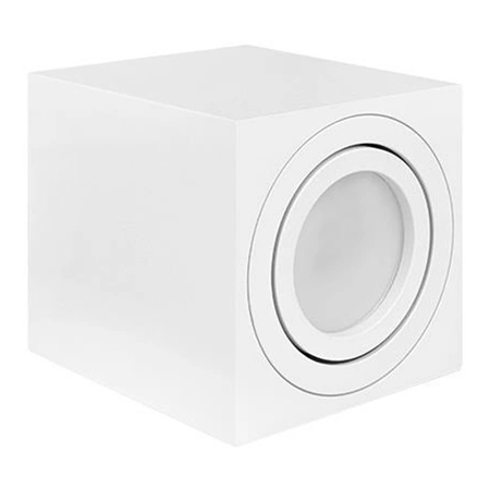 Aufputz-Halogen-Tubareflektor-Spot GU10 Quadratisch Beweglich Weiß Geführt