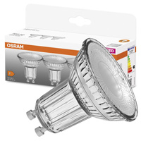 3x GU10 LED Leuchtmittel 4,3W = 50W 350lm 2700K Warm 36° OSRAM STAR
