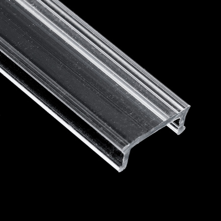 Diffusor-Abdeckung für Aufputzprofil KM35, 1m Transparent LUMILED