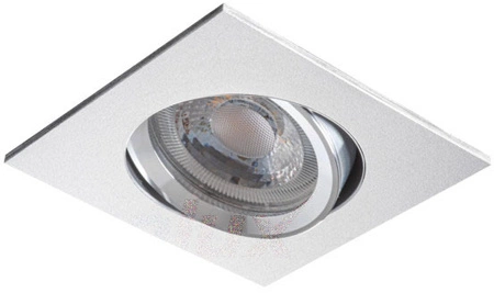 Quadratische bewegliche Halogen-Deckenleuchte RADAN MR16 Aluminium Kanlux