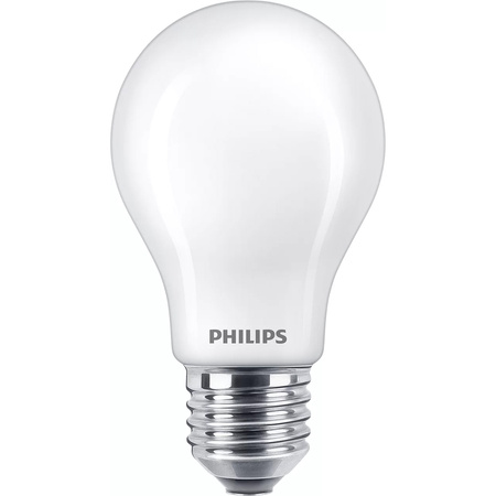 E27 A60 LED Lampen 5,9 W = 60 W, 806 lm, 2700 warmes Filament, milchig, PHILIPS, dimmbar
