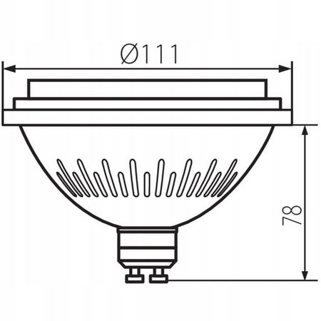 IQ-Glühbirne - LED ES - 111 GU10 12W 850lm 4000K Neutral Dimmbar 40° KANLUX