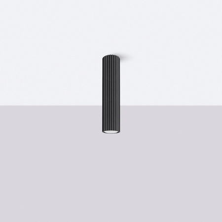 Tuba Spot Deckenleuchte GU10 Schwarz Carbon Deep Space SL.1570 Sollux