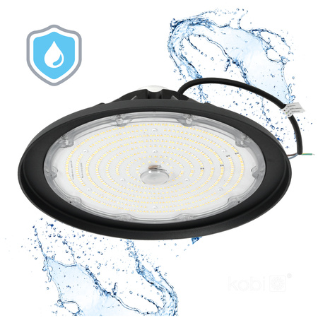 High Bay LED Industrieleuchte 200W 28000lm CCT Schwarz IP66 IK10 Rio Pro Kobi