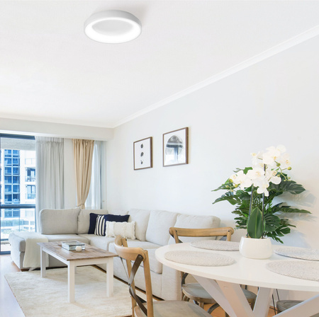 Plafond LED-Deckenleuchte Aufbauleuchte 72W 7500lm 2700-6000K CCT Weiß Dimmbar + EDGE Fernbedienung Videx