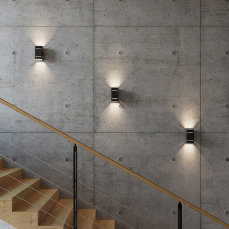 Wandleuchte BLOCCO G9 Rectangular Up-Down Modern Schwarz SOLLUX