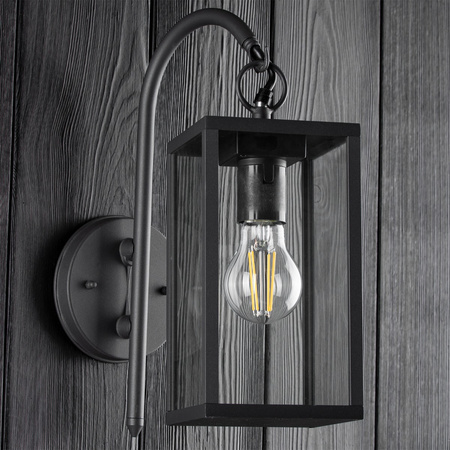 Gartenwandleuchte Down Elevation Lamp Malmo E27 IP44 Graphit - GOLDLUX (Polux)