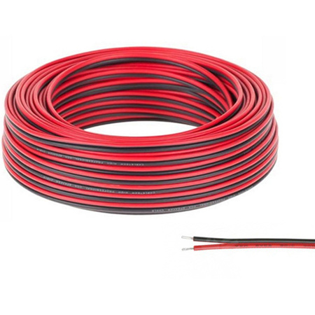 DC-Kabel für LED-Streifen 2-adrig 2 x 0,45 mm 100 m