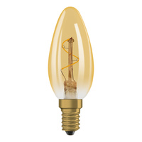 LED-Lampe B35 Vintage E14 1.8W 30lm 2200K Warm 320° Amber Filament Vintage 1906 Osram