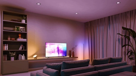 LED-Panel für Unterputzmontage 12W 1500lm IP44 Weiß und Farbe Ambiente RGB + TW Schwarz Smart SMART Zigbee Bluetooth Slim Downlights Philips HUE