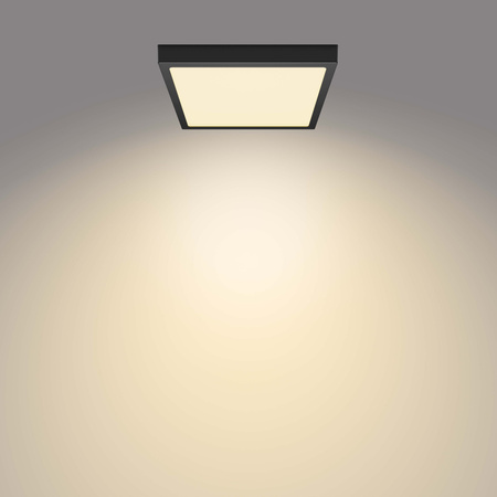 Plafond Panel LED Deckenanbauleuchte MAGNEOS 20W 2700K 28cm Schwarz Downlight Square PHILIPS