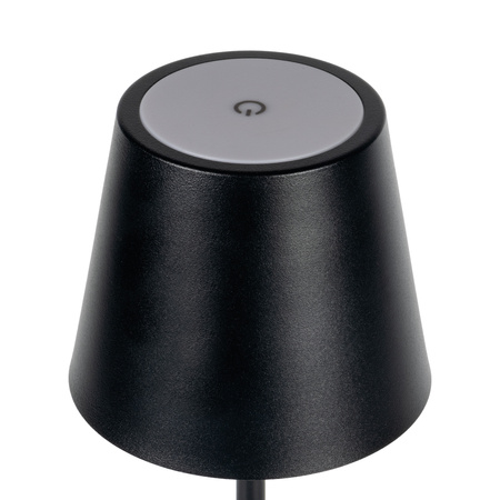 Tisch Schreibtischlampe Schule Büro Nachtlampe Einstellbare LED 1.2W 165lm 3000K Warm Schwarz IP54 Wiederaufladbar Inita Kanlux