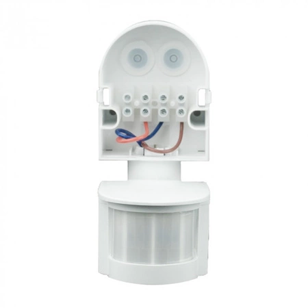 PIR-Bewegungs- und Dämmerungssensor IP44 Aufputzmontage Einstellbar Weiß 12m 180° CP Ecolight