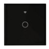 Einzelner schwarzer Wi-Fi-LED-TOUCH-Glasschalter