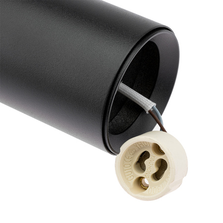 2m Stromschiene + 4x Schienenstrahler GU10 Schwarz RITI LUMILED