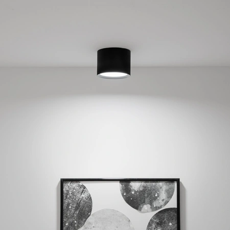 HALOGEN-Anbauleuchte SUNLA Tuba Gx53 LED Spot Wandleuchte Deckenzylinder Schwarz LUMILED