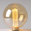 Dekorative LED Lampe E27 G125 4W 200lm 1800K Warm 320° DecoVintage Amber Pillar GOLDLUX (Polux)