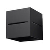 Wandleuchte LOBO G9 Cube Up-Down Modern Schwarz SOLLUX