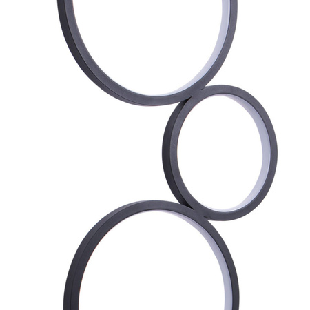 LED Stehleuchte 30W 3600lm 4000K Neutral Schwarz Flamenco Sanico Goldlux