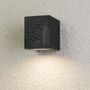 Wandleuchte Außen GU10, Garten-Wandleuchte Schwarz Quadratisch ALLIUM LUMILED
