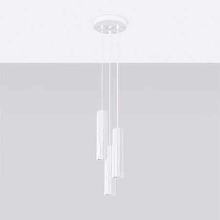 Decke Hängelampe Tuba Spot 3x GU10 Weiß Carbon Deep Space SL.1538 Sollux