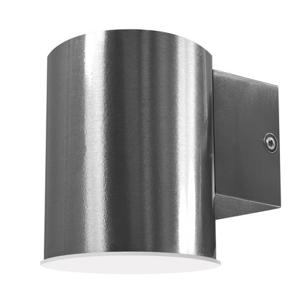 Wandleuchte LED-Außenfassadenleuchte 6.5W 450lm 4000K Neutral 140° Silber IP44 Nivero Sanico Goldlux