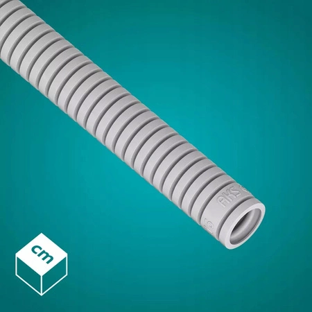 Wellrohr RKGL 16 mm 320N Leitung für Kabelschutz 50m Grau AKS ZIELONKA
