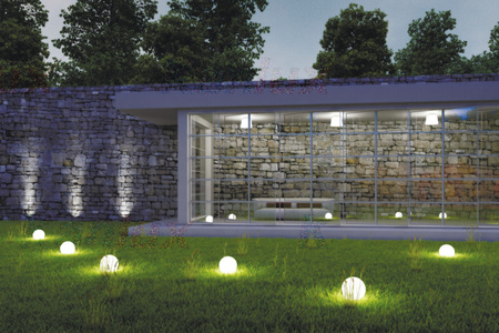 Außen-Kugellampe E27 IDAVA 35cm angetrieben Kanlux