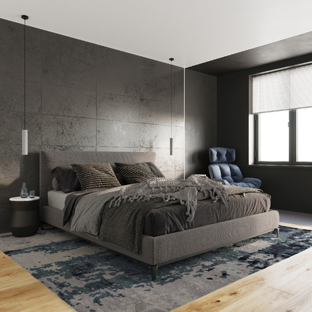 LUVO 1 GU10 Loft Pendelleuchte Schwarz und Grau SOLLUX