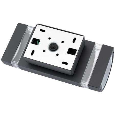 Fassaden-Wandleuchte doppelt HANA Round LED 2x GU10 Aluminium schwarz IP54