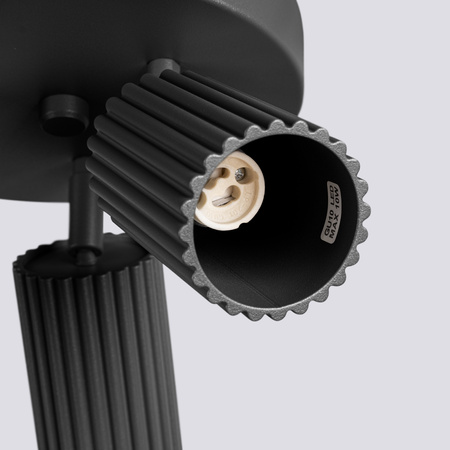 Plafond Deckenleuchte Tuba Spot 3x GU10 Schwarz Carbon Deep Space SL.1582 Sollux