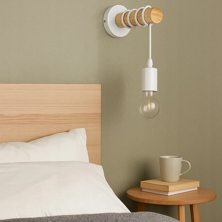 Spot E27 Weiß Braun Eos Masterled Wall Hanging Wandleuchte