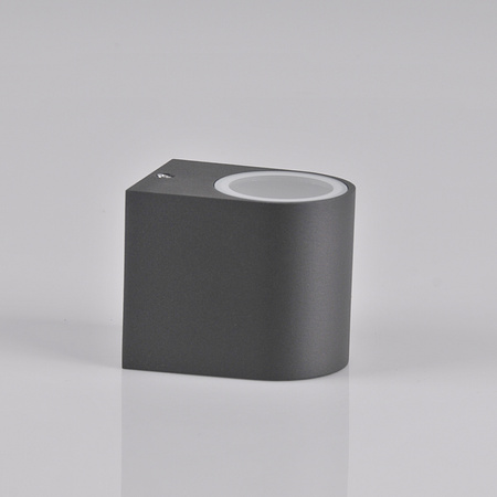 Außenwandleuchte mit LED 1x GU10 BOSTON GOLDLUX (Polux) ALUMINIUM GRAY oval