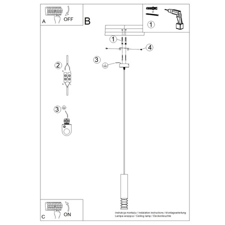 GU10 Weiß LAMI Ocean Green Pendel-Deckenleuchte SL.1686 Sollux