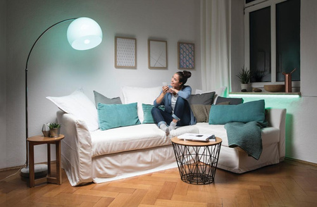 2x LED Leuchtmittel A60 E27 9W = 60W 806lm RGBW 180° OSRAM Star + Fernbedienung