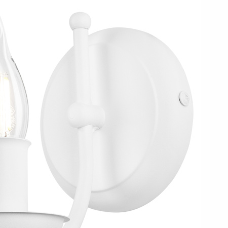 Wandleuchte LUCY E14 Weiß Klassisch KM-1.153 Lamkur