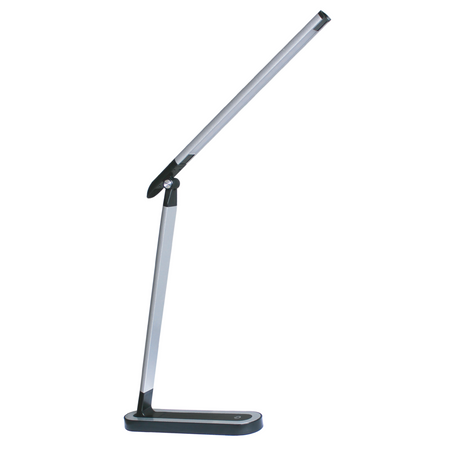 LED Tischlampe 7W 400lm 4000lm Neutral 120° Schwarz Silber Dimmbar Madera Sanico Goldlux