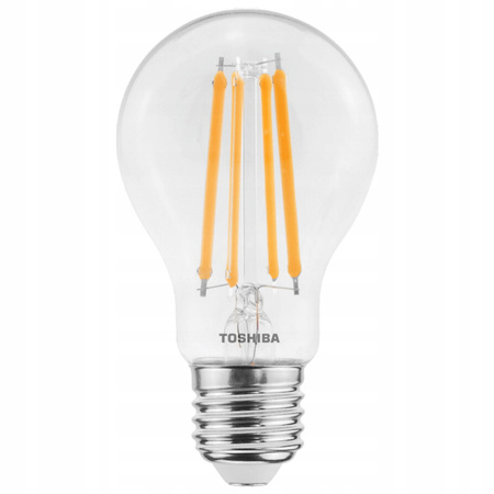 LED-Lampe E27 A60 9W = 75W 1055lm 2700K Warm Filament Dimmbar TOSHIBA